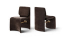 Slique - Performance Fabric Upholstered Dining Chair (Set of 2) - Brown