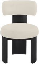 Atelier - Vegan Leather Upholstered Dining Chair (Set of 2) - Taupe / Painted Black