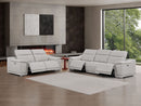 2679 - Genuine Leather Reclining Set (Sofa And Loveseat With 4 Power Recliners)