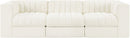 Rummi - Velvet Performance Fabric Upholstered 3 Piece Modular Sofa
