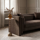 Helix - Genuine Marble Top And Aluminum Base End / Side Table