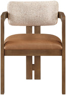 Ravina - Upholstered Dining Chair With Stained Brown Base (Set of 2)