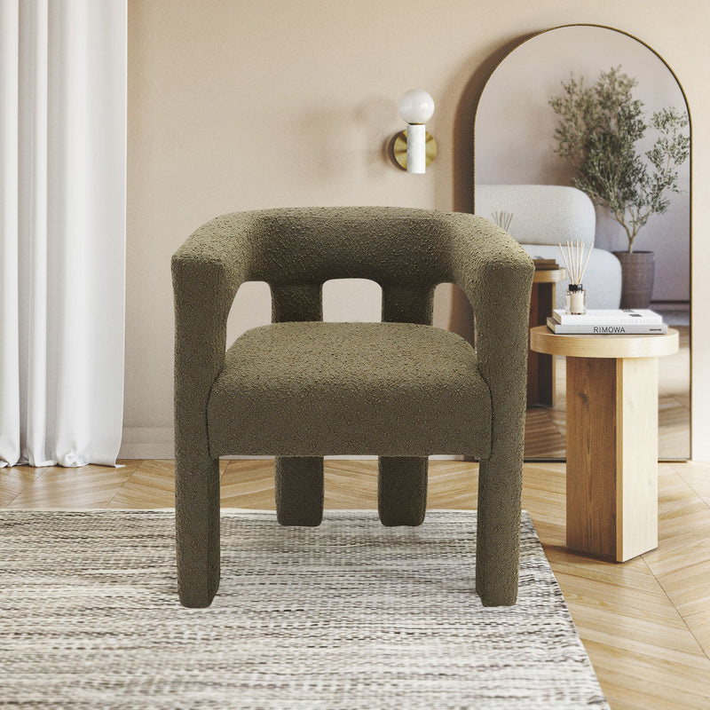 Athena - Boucle Fabric Dining Chair