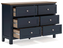 Landocken - Dresser - Brown / Blue