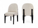 Torino - Upholstered Dining Chair With Brushed Black Base (Set of 2)