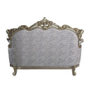 Miliani - Loveseat With 3 Pillows - Fabric & Antique Bronze