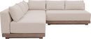 Solace - Olefin Performance Fabric 3 Piece Outdoor Patio Modular Sectional (2 Loveseats & Corner Chair)