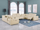 9762 - 10-Piece U Shaped Sectional Sofa With 4 Power Recliners