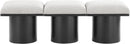 Pavilion - 3 Piece Modular Bench With Black Base