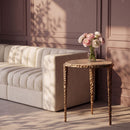Gild - Aluminum Base And Genuine Marble Top Table