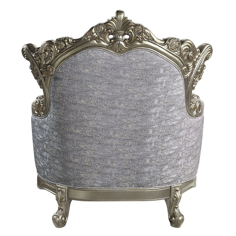 Miliani - Chair With Pillow - Fabric & Antique Bronze