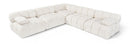 Orin - Velvet Fabric 5 Piece Modular Sectional