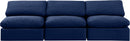 Indulge - Velvet 3 Seat Modular Armless Sofa
