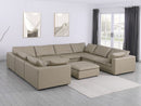 1100 - 9-Piece U-Shaped Sectional In Top-Grain Italian Leather