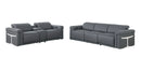 1126 - 6-Piece Modular Power Reclining Sofa And Console Loveseat Set In With 5 Power Recliners & Power Headrests