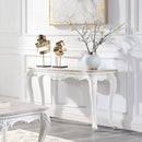 Ciddrenar - Sofa Table - Marble Top & White