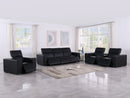 1208 - Modular Leather Set With 6 Power Recliners & Power Headrests