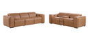 1224 - 6-Piece Modular Power Reclining Sofa And Console Loveseat Set In With 5 Power Recliners & Power Headrests