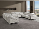 1246 - 8-Piece U-Shaped Modular Power Reclining Sectional With 4 Power Recliners And Power Headrests
