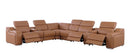 1116 - 8-Piece L-Shaped Sectional Sofa In With 3 Power Recliners & Power Headrests