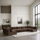 Shaggy - 7 Piece Modular U-Shaped Armless Sectional