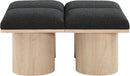 Pavilion - 4 Piece Modular Bench With Natural Base