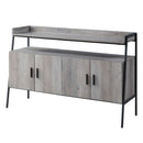 Samiya - TV Stand - Gray Oak & Black