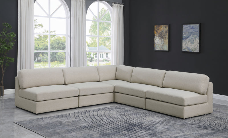 Beckham - 5 Piece Modular Corner Armless Sectional