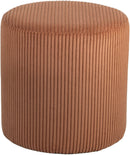 Roy - Round Microsuede Ottoman / Stool