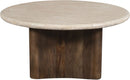 Pietra - Travertine And Mango Wood Table