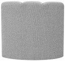 Arc - Boucle Fabric Curved Corner Chair