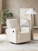 Oaklynn-Manor - Swivel Glider Recliner - Canvas