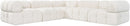 Orin - Velvet 5 Piece Modular Corner Sectional