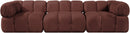 Orin - Velvet Performance Fabric Upholstered 3 Piece Modular Sofa