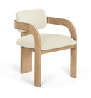 Cedra - Velvet Performance Fabric Upholstered Dining Chair (Set of 2) - Natural Frame