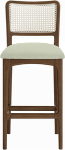 Atrium - Upholstered Bar Stool (Set of 2) - Brushed Brown Frame