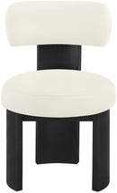 Atelier - Vegan Leather Upholstered Dining Chair (Set of 2) - Black Frame