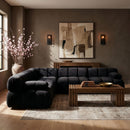 Orin - Velvet Fabric 5 Piece Modular Sectional