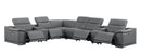 2679 - 8-Piece L-Shaped Power Reclining Sectional In Genuine Leather (4 Recliners)