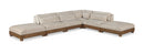 Turin - Chenille Fabric Upholstered Modular Sectional - Taupe