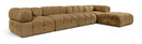 Orin - Fabric Velvet 5 Piece Modular Sectional
