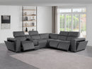 1224 - 6-Piece L-Shaped Sectional Sofa In With 3 Power Recliners & Power Headrests