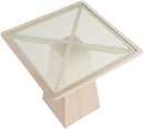 Atrium - Glass Top And Wood Base Dining Table