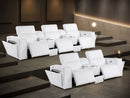 1224 - 8-Piece Modular Power Reclining Sofa & Loveseat Set In With 5 Power Recliners & Power Headrests