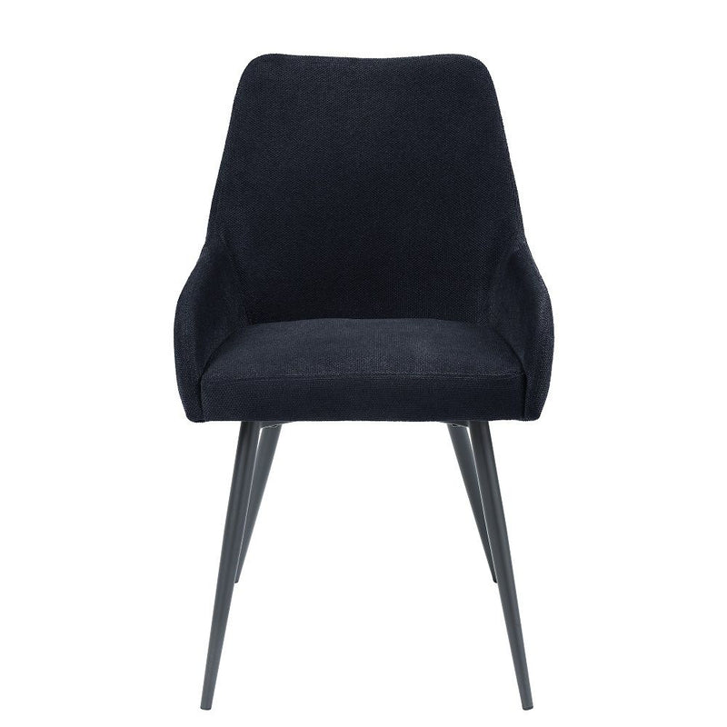 Zudora - Side Chair (Set of 2) - Black Linen