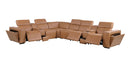 1224 - 8-Piece L-Shaped Sectional Sofa In With 3 Power Recliners & Power Headrests