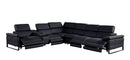 1246 - 7-Piece L-Shaped Modular Power Reclining Sectional With 4 Power Recliners And Power Headrests