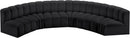 Arc - Faux Leather 6 Piece U-Shaped Modular Sofa