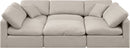 Indulge - Linen 6 Piece Modular Sectional