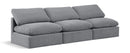 Indulge - Velvet 3 Seat Modular Armless Sofa